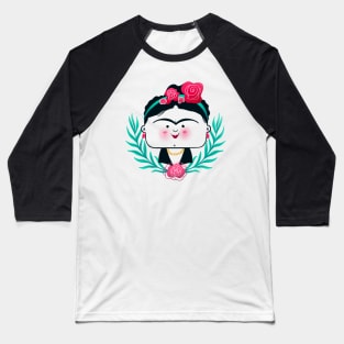 Cute and funny portrait of frida Baseball T-Shirt